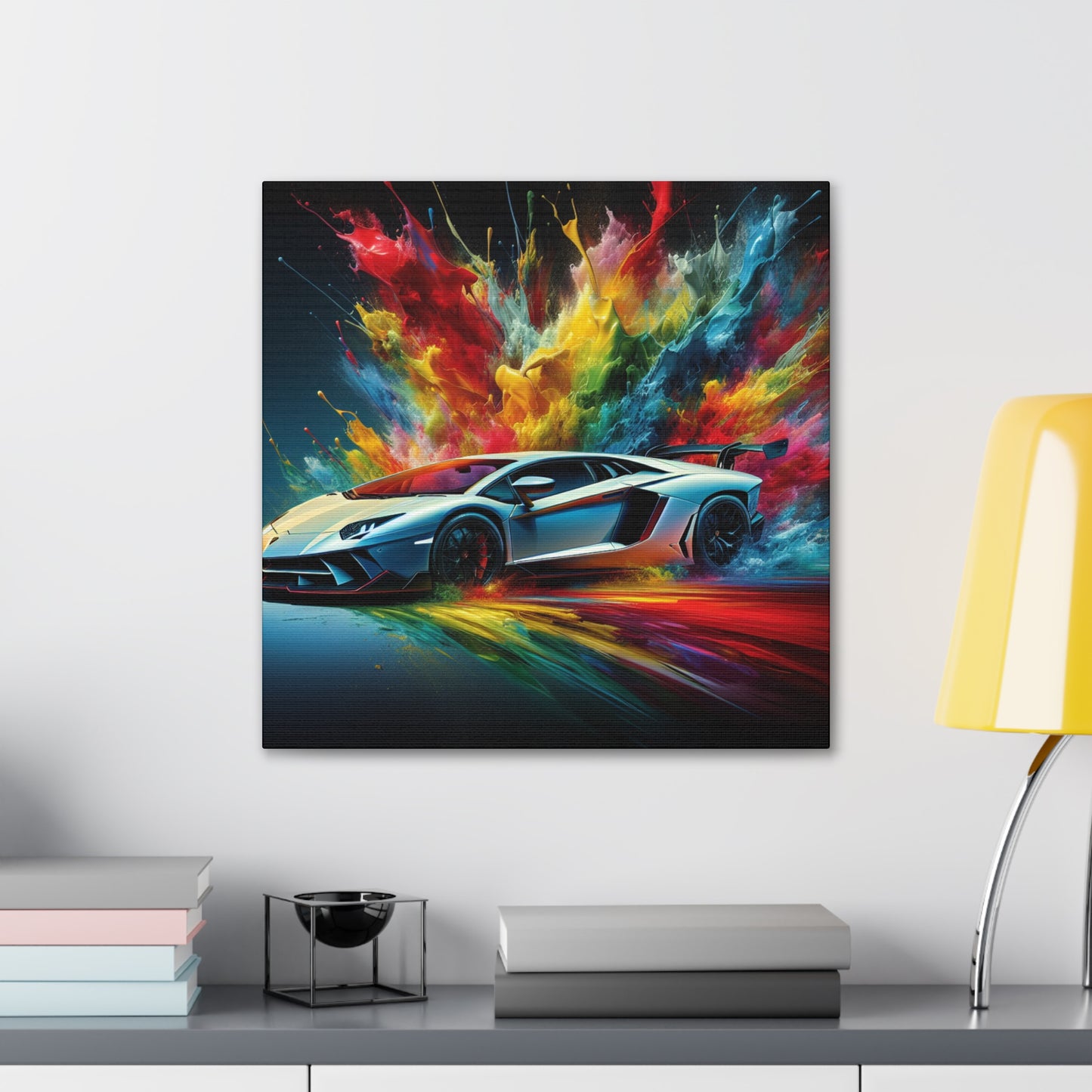 Luxury Lamborghini Aventador Wall Art Canva - Perfect for Car Enthusiasts and Home Decor - High-Quality Print