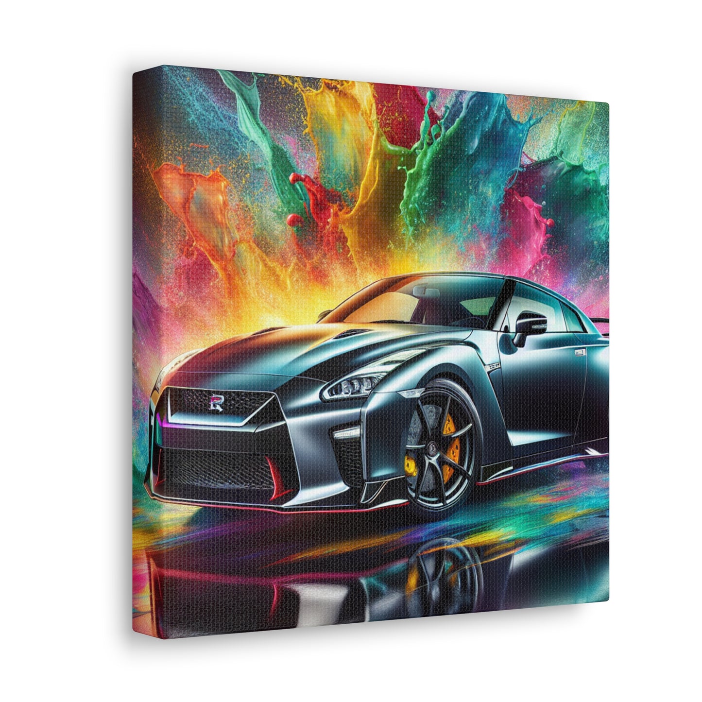 Premium Nissan GT-R Wall Art, Framed Canva, Large Car Print Paintings, Perfect Gift for Car Enthusiasts and Home Decor