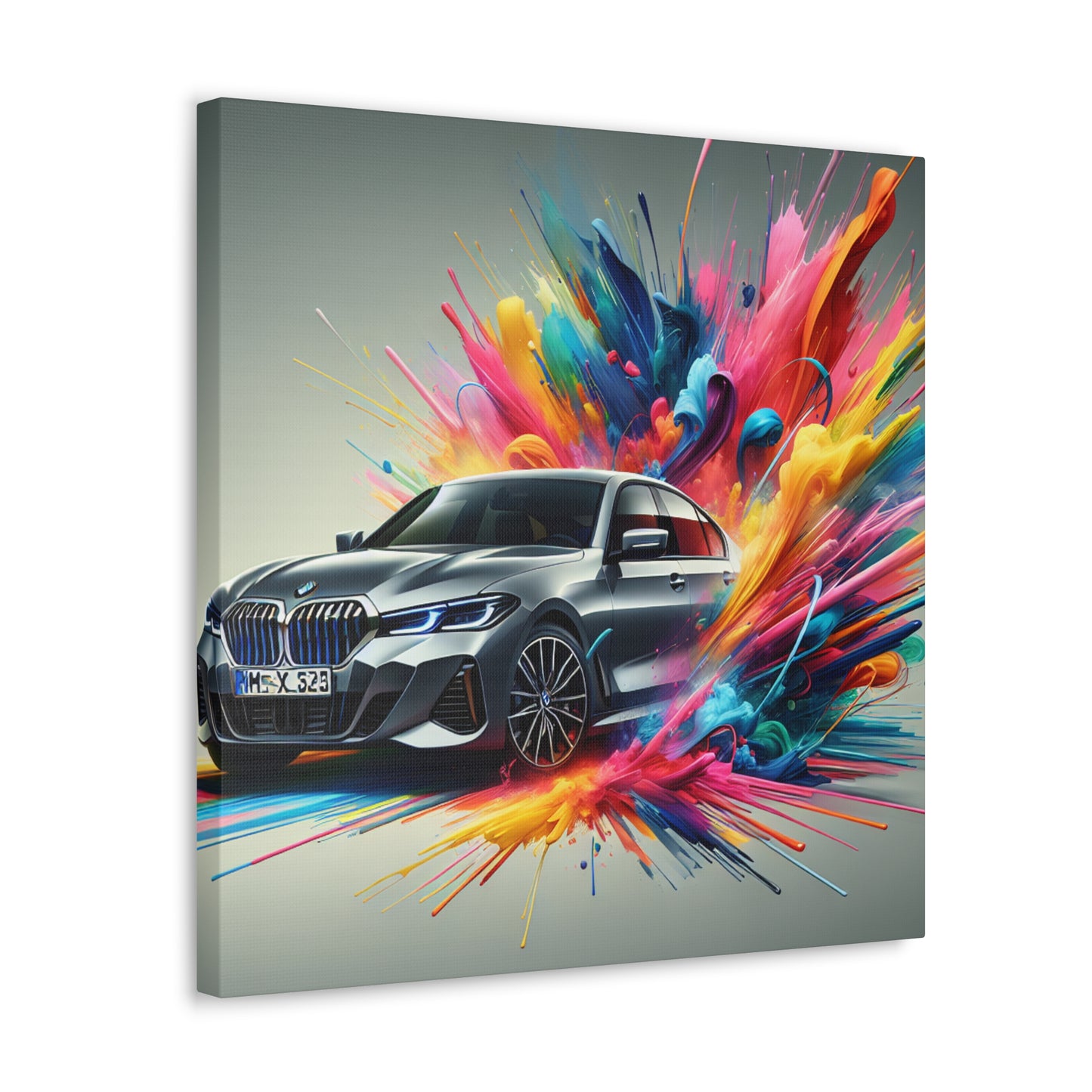 Luxury BMW Wall Art Canva Painting – Classic Car Artwork, Home Decor, Perfect Gift for BMW Lovers, Garage Decor, Handmade Canva Print