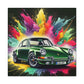 Porsche 911 Canva Art - Luxury Car Painting, Wall Decor for Garage, Gift for Car Enthusiast, Men's Gift Idea, Automotive Artwork