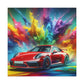 Porsche 911 Fine Art Canva Painting - Vintage Car Wall Decor - Luxury Automobile Artwork for Home and Office Decorations