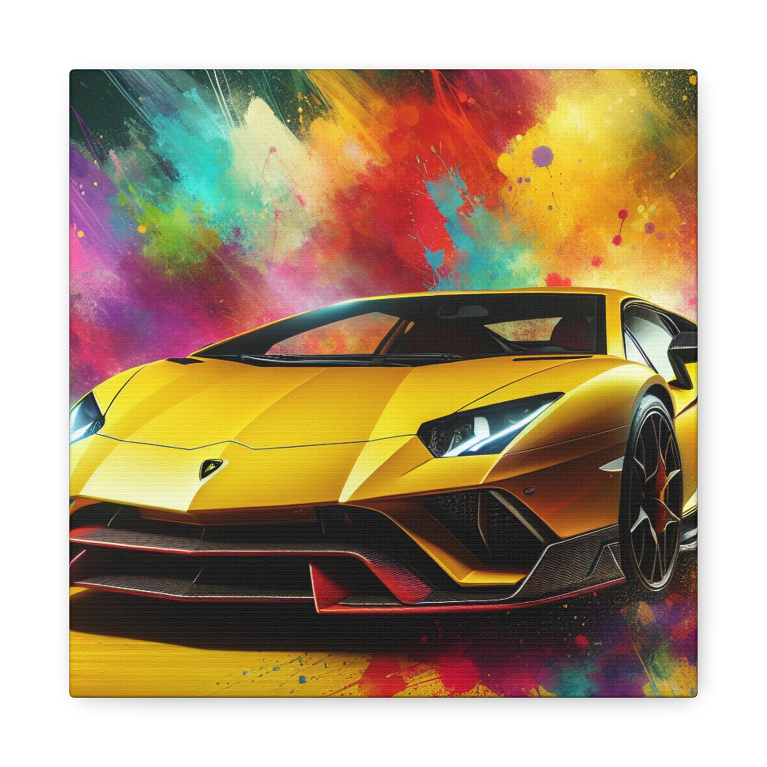 Lamborghini Aventador Wall Art, Luxury Car Print, Vehicle Canva Painting, Automobile Home Decor, Sports Car Lover Gift, Stunning Artwork
