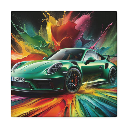 Porsche 911 Wall Art Canva Painting - Luxury Car Artwork, Home Decor, Perfect for Man Cave, Gift for Car Enthusiasts and Collectors