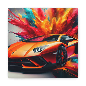 Lamborghini Aventador Wall Art - Luxury Car Canvas Painting - Exotic Sports Car Home Decor - Perfect for Office, Man Cave, or Garage