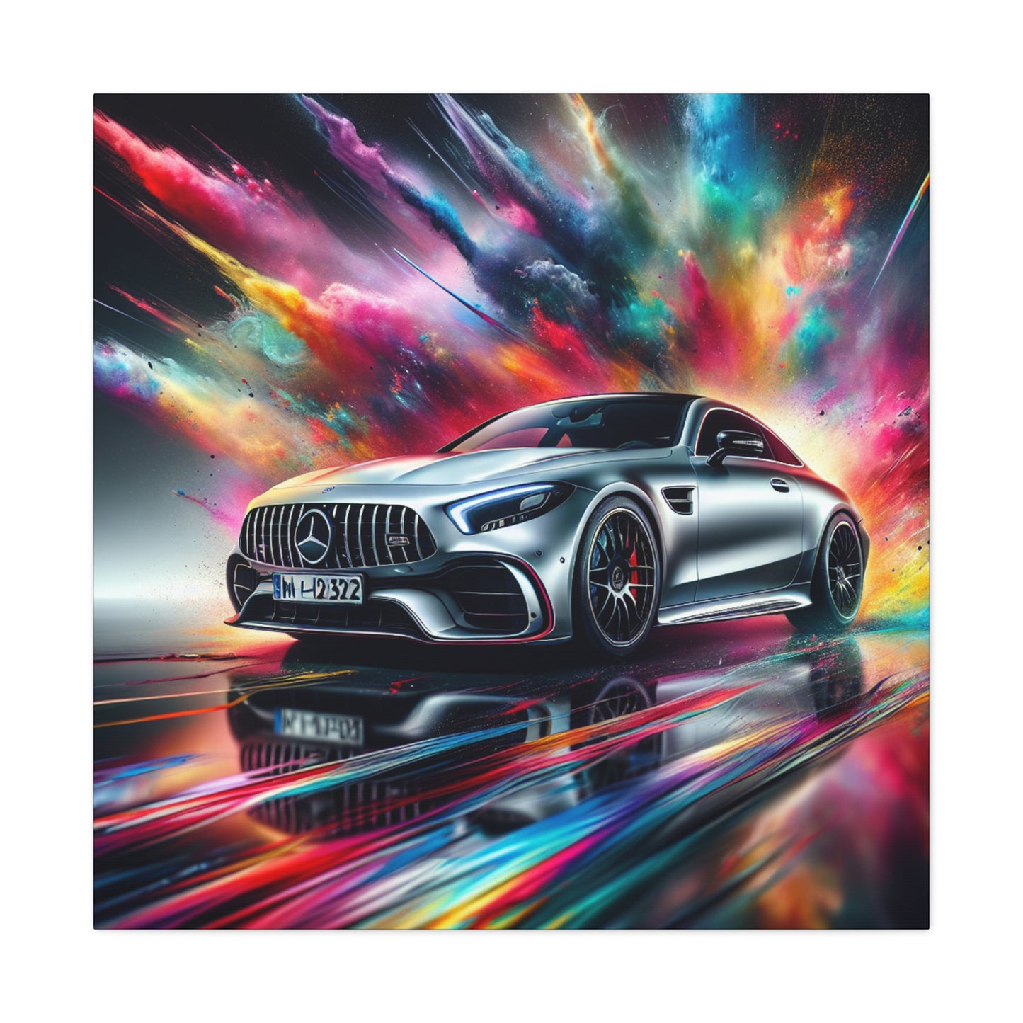 Mercedes AMG Wall Art Canva Painting, High Quality Home Decor, Ideal for Car Lovers and Enthusiasts