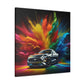 Ford Mustang Vintage Car Canva Painting - Unique Garage Decor, Perfect Gift for Car Lovers and Collectors, Wall Art Home Decor
