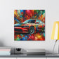 Dodge Charger Wall Art, Car Canva Painting, Automotive Decor, Classic Car Print, Unique Gift for Car Lovers, Garage and Man Cave Addition