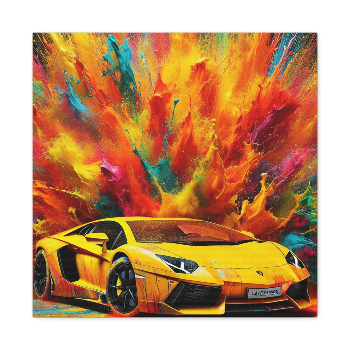 Lamborghini Aventador Canva Painting, Exotic Car Wall Art, Perfect Gift for Car Enthusiasts, High-Quality Print, Home and Office Decor