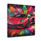 Lamborghini Aventador Canva, Exotic Sport Car Art, Luxury Wall Decoration, Unframed Modern Painting Print for Garage Decor