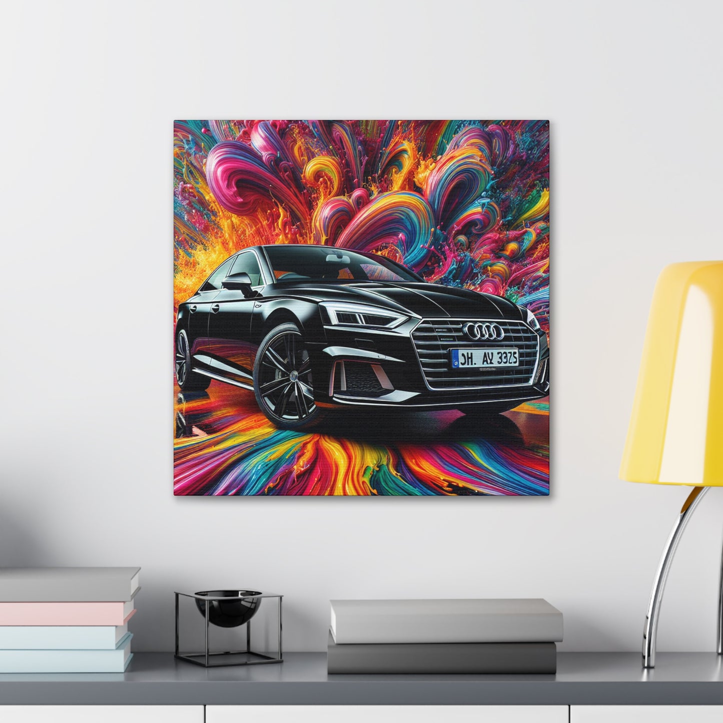 Audi A5 Canvas Painting - Wall Art, Luxury Car Print, Home Office Decor, Gift for Car Enthusiasts and Audi Lovers