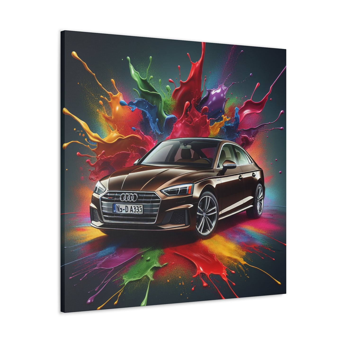 Audi A5 Car Canva Painting - Perfect Wall Decor, Automobile Art, Gift for Car Lovers and Enthusiasts, Collectible Studio Print