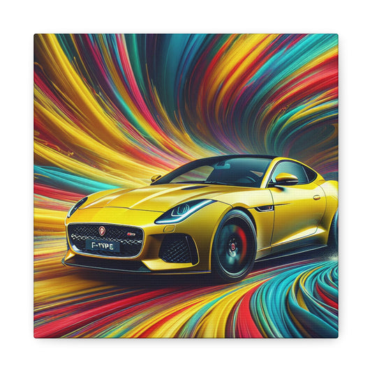 Jaguar F-Type Car Canva Painting, Wall Art Decor, Unique Motoring Gift, Garage Statement Piece, Modern Automotive Art, High Quality Print