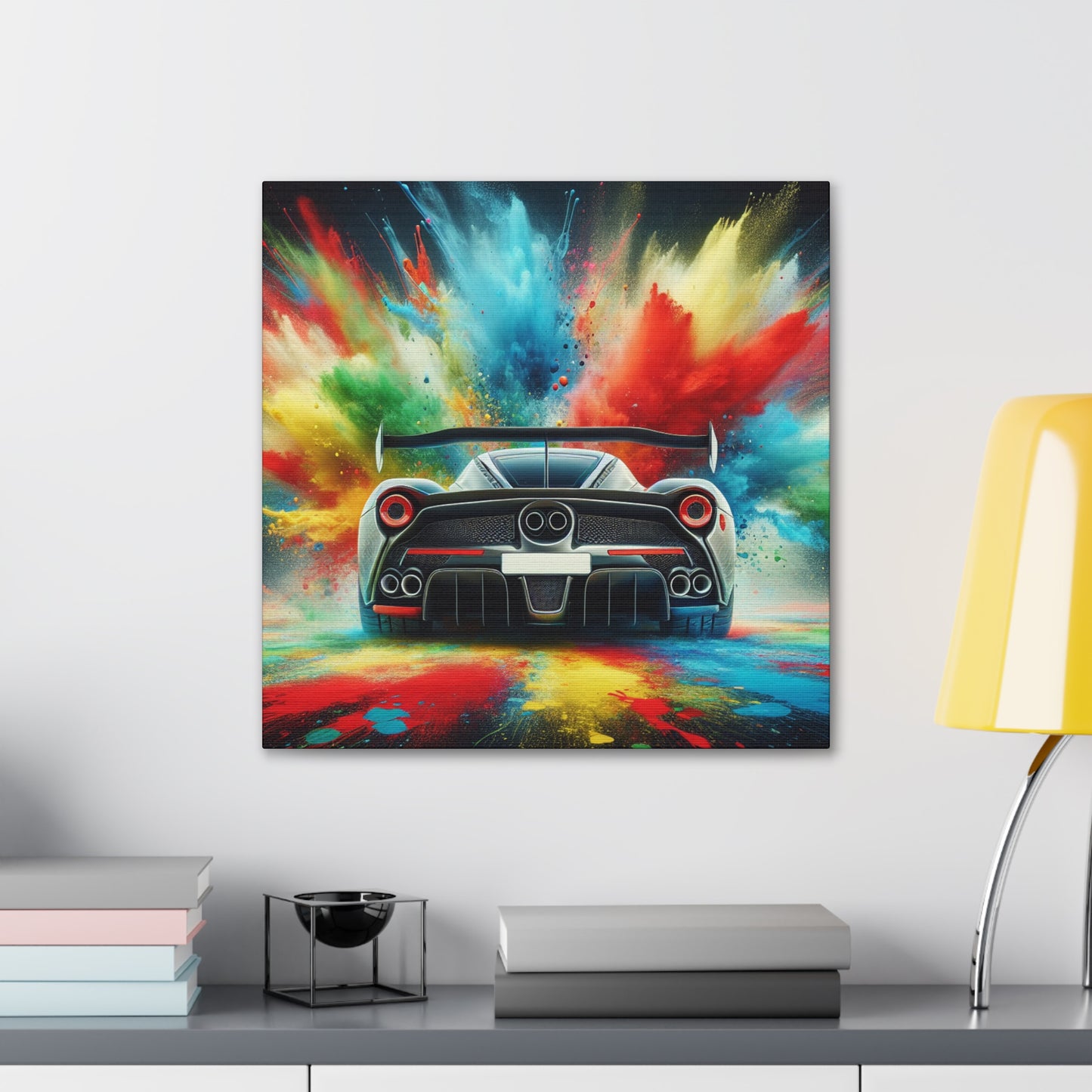 Nissan GT-R Canva Painting, Luxury Sports Car Wall Art, High-Quality Home Decor, Perfect Gift for Car Lovers and Enthusiasts