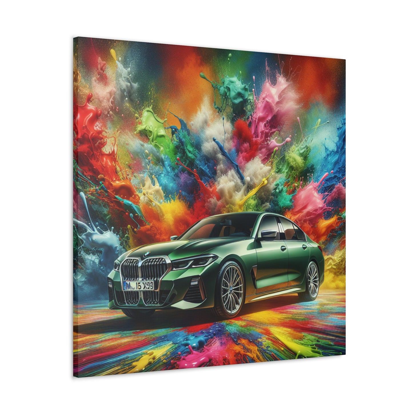 BMW Ultimate Driving Machine Wall Art - High Quality Premium Luxury Car Canva Painting Perfect for Office, Home, Decoration Gift