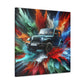 Jeep Wrangler Wall Art - Canva Painting, Car Artwork, Off-Road Vehicle Decor, Vintage Style Gift for Jeep Enthusiasts and Home Decoration