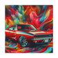 Dodge Charger Canva, Car enthusiasts Wall Art, Sports Car Painting, Home Decor, perfect gift for car lovers