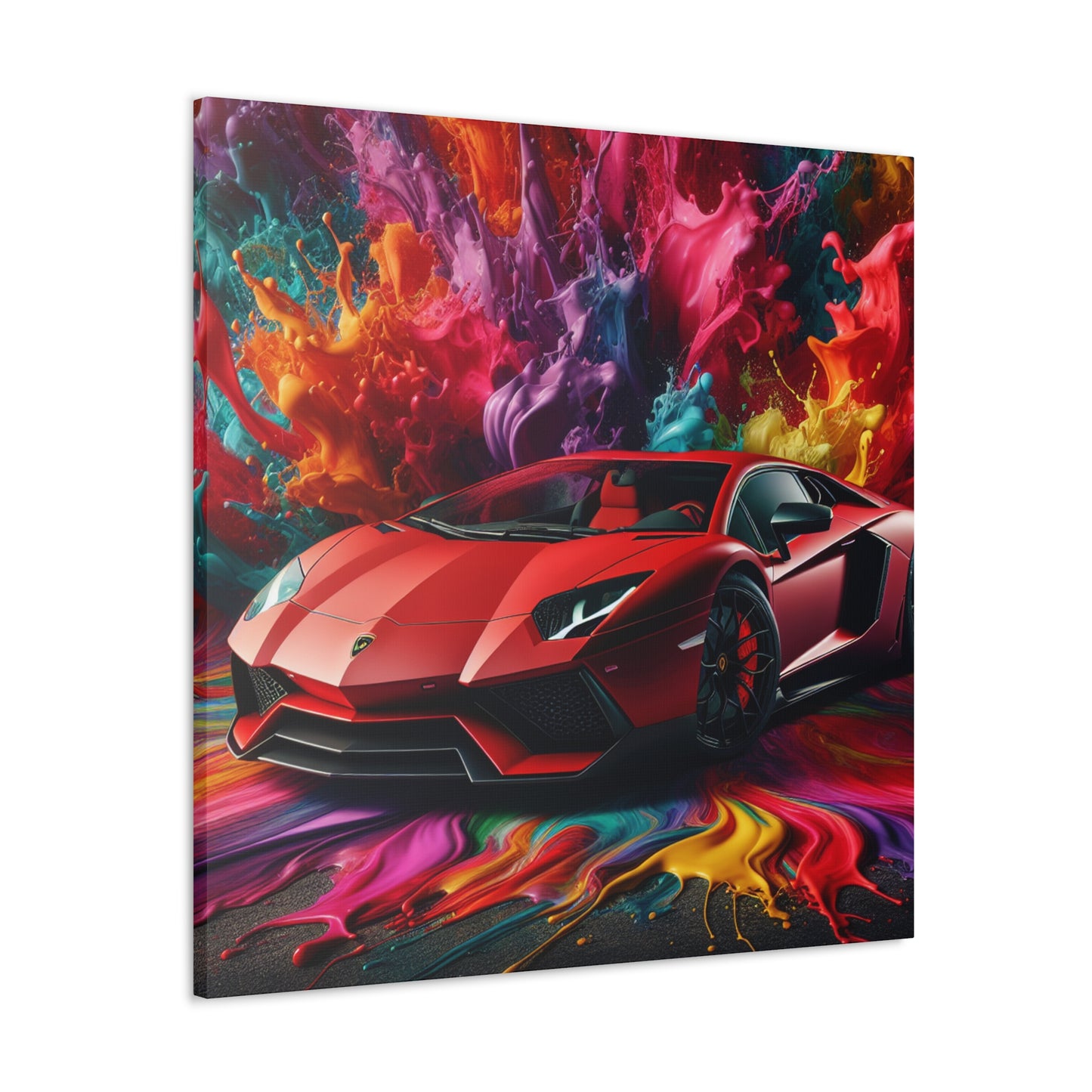 Lamborghini Aventador Canva Art, Large Car Wall Decor, Luxury Sports Vehicle Print, Home Decoration, Gift for Car Enthusiasts