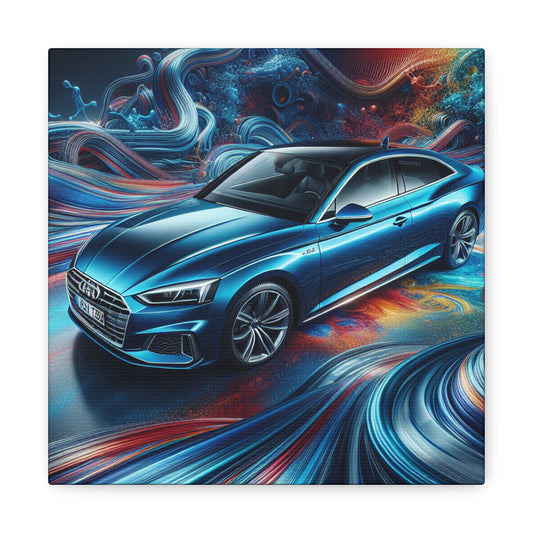 Audi A5 Wall Art, Car Enthusiast Gift, Large Canva Painting, Luxury Car Decor, Modern Home and Office Decoration, Car Lover Artwork