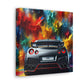 Nissan GT-R Canva Wall Art, Luxury Sport Car Print, Garage Decor, Men's Gift, High Quality Print, Unique Home Decor, Artistic Car Painting