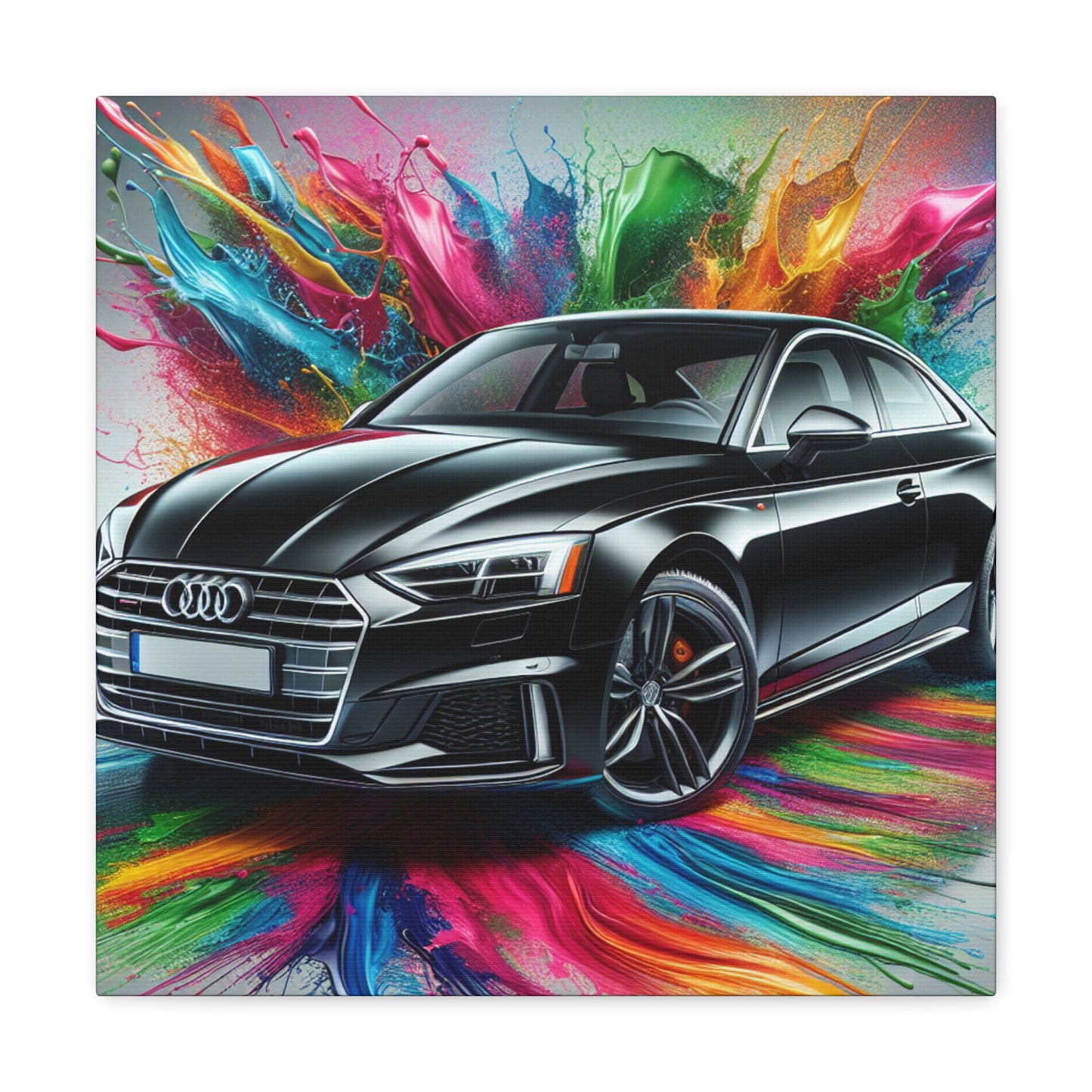 Audi A5 Canva Wall Art, Luxury Car Decor, Automotive Canva Painting, Perfect Gift for Car Lovers and Enthusiasts