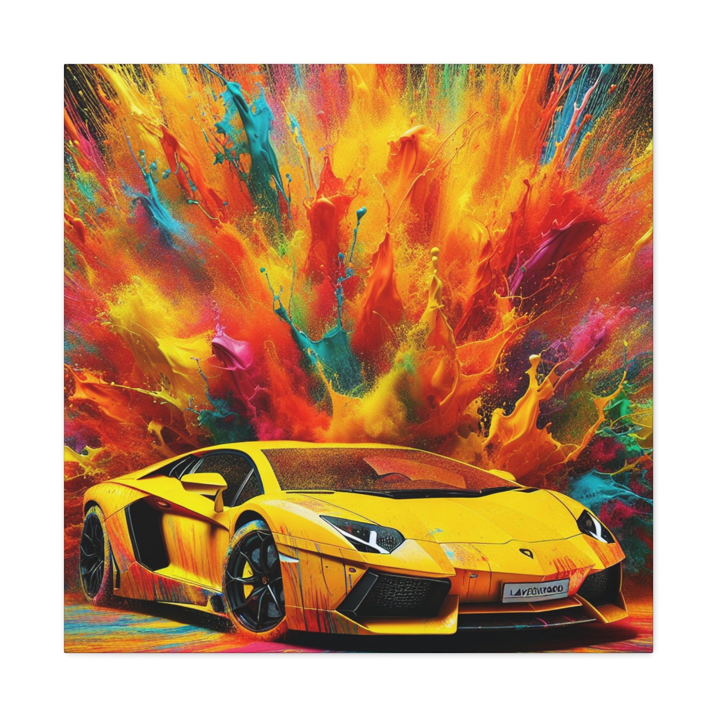 Lamborghini Aventador Canva Painting, Exotic Car Wall Art, Perfect Gift for Car Enthusiasts, High-Quality Print, Home and Office Decor