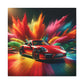 Classic Porsche 911 Artwork, Premium Car Canva Painting, Unique Gift for Car Lovers, Garage Decor