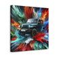 Jeep Wrangler Wall Art - Canva Painting, Car Artwork, Off-Road Vehicle Decor, Vintage Style Gift for Jeep Enthusiasts and Home Decoration