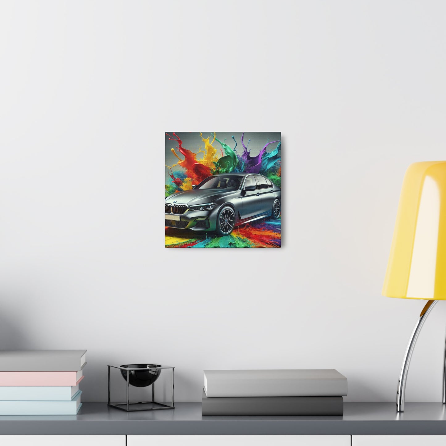 BMW Luxury Sports Car Canva Painting, Unique Wall Decor, Car Enthusiast Gift, High-Quality Print, Home and Office Art, Automobile Lover Present