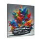 Luxurious BMW Car Canva Art, Chic Wall Decor, High-Quality Painting, Perfect Gift for Car Lovers and Enthusiasts, Unique Home Decoration