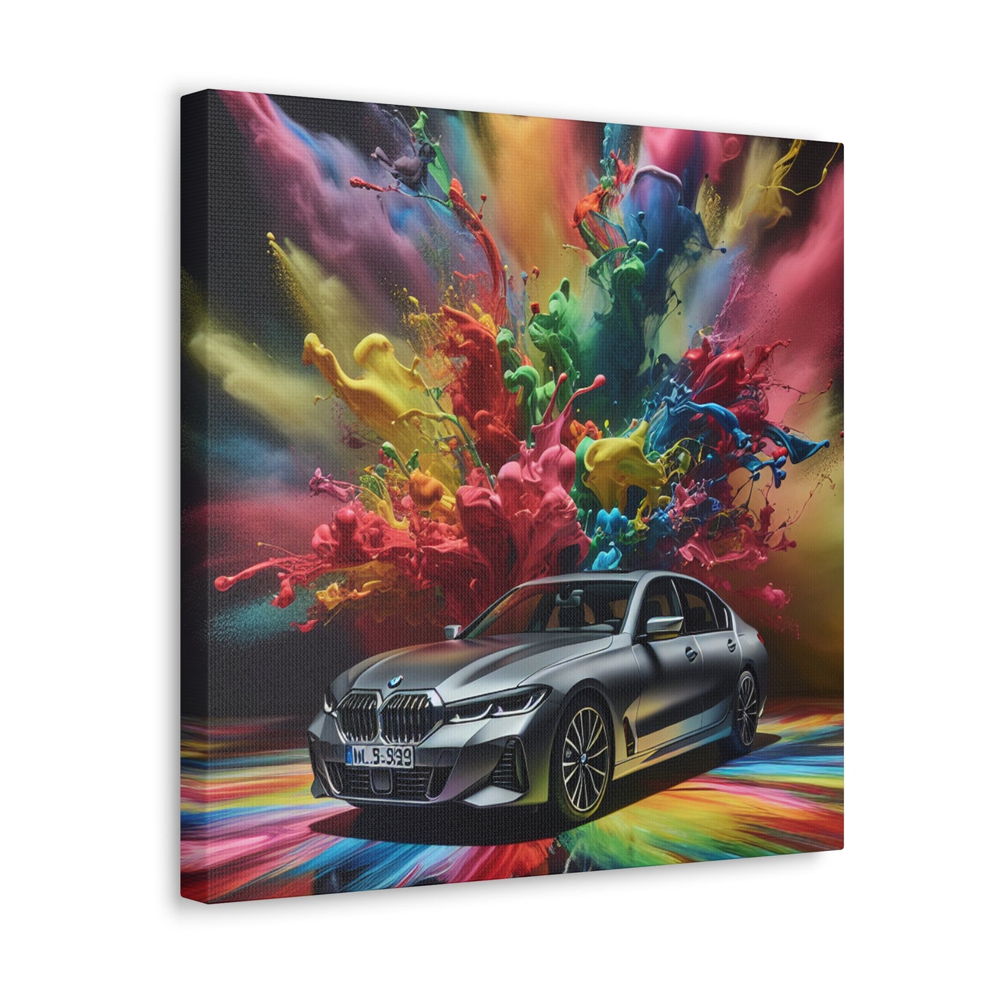 BMW Luxury Car Canva Painting, Original Wall Art, Home Decor, High Quality Canvas Print, Unique Gift for Car Lovers, Automotive Artwork