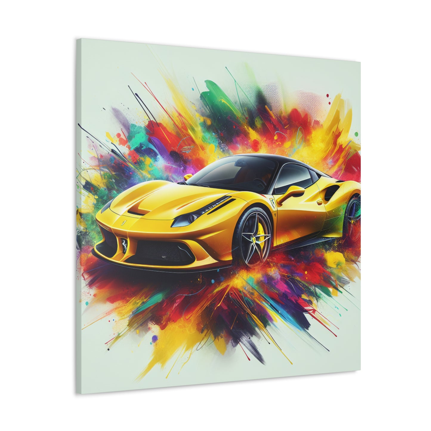 Ferrari Canva Painting | Luxury Car Wall Art | High-Quality Decor | Wall Hanging for Man Cave | Collectors Edition | Perfect Gift for Car Lovers