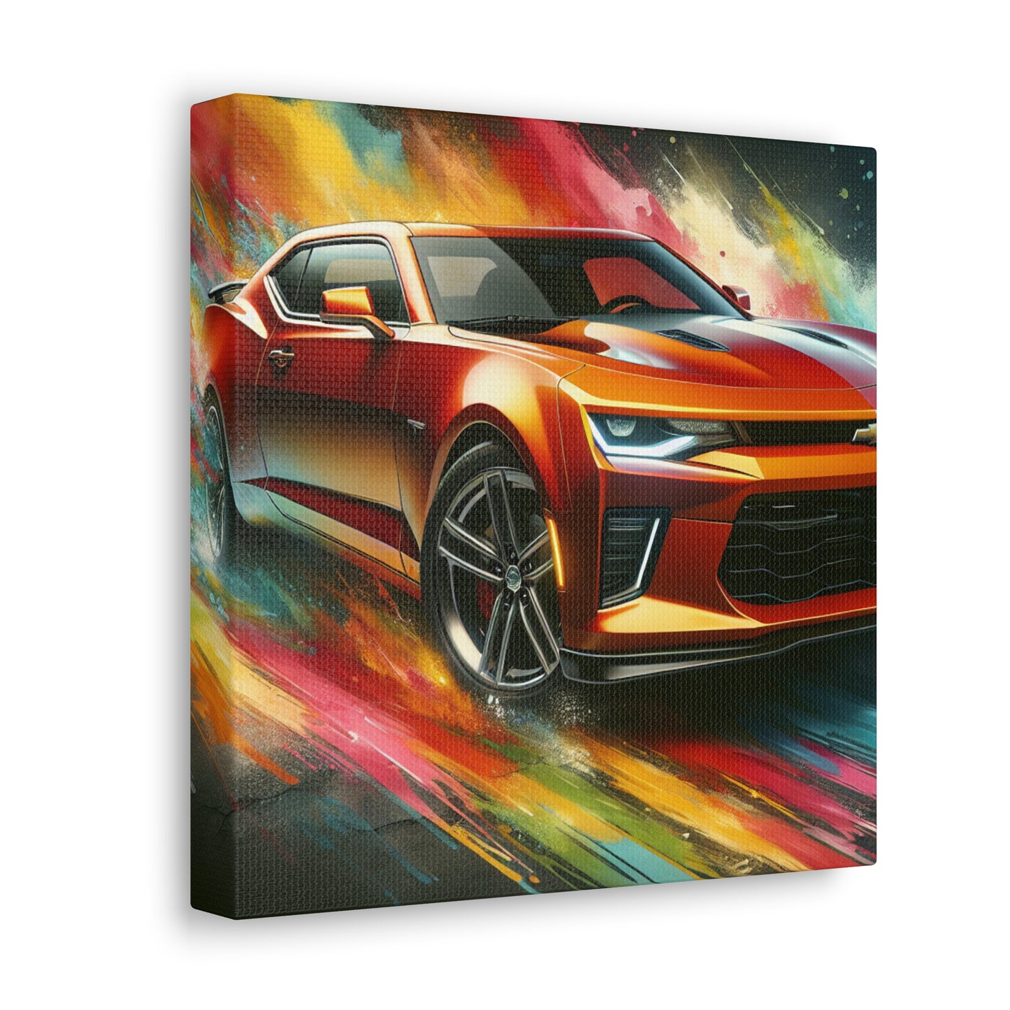 Chevrolet Camaro Wall Art - Large Canva Painting - Unique Home Decor for Car Lovers - Ideal Gift for Chevrolet Fans - Quality Print Artwork