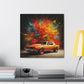 Chevrolet Camaro Canva Painting - Classic Car Wall Art, American Muscle Car Decor, High-Quality Giclee Print, Gift for Car Enthusiast