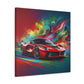 Ferrari Luxury Sports Car Canva Painting, Handcrafted Wall Decor, Unique Gift for Car Lovers, High-Quality Print Art for Home or Office