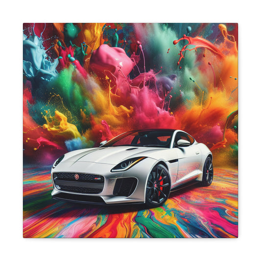 Jaguar F-Type Canva Painting, Premium Quality Wall Art, Car Enthusiast Gift, Home Decor, Automotive Art and Collectible, Unique Design