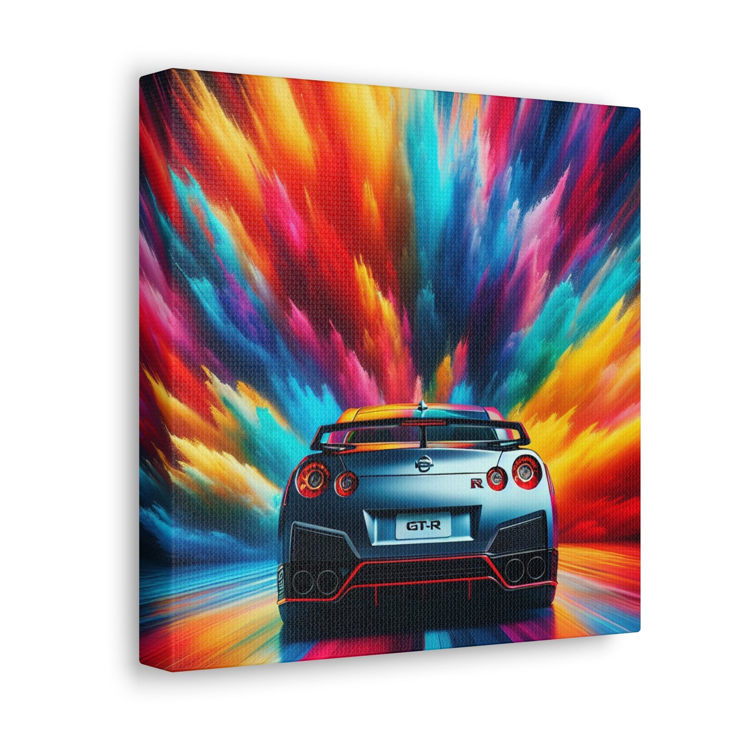 Nissan GT-R Car Canva Painting, Enthusiast Art, Home Decor Wall Hangings, Automotive Large Print, Garage and Man Cave Nostalgic Must-Have