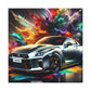 Nissan GT-R Canva Painting, Unframed Wall Art, Sports Car Print, Perfect for Home Decor and Car Enthusiasts, High Quality