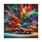 Ferrari Enthusiast Canva Art - Luxury Car Wall Decor - High-Quality Print, Hand-Painted Inspired for Living Room, Man Cave, Game Room