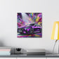 Mercedes AMG Luxury Sportscar Wall Art - Handmade Canvas Painting for Car Lovers, Automotive Decor, Exclusive Garage Artwork