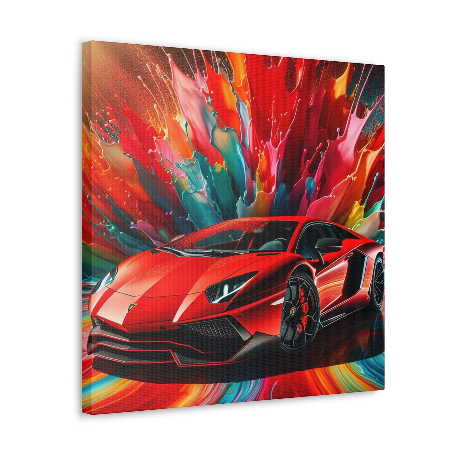 Lamborghini Aventador Wall Art - Luxury Car Canva Painting - Perfect for Car Enthusiasts and Home Decor