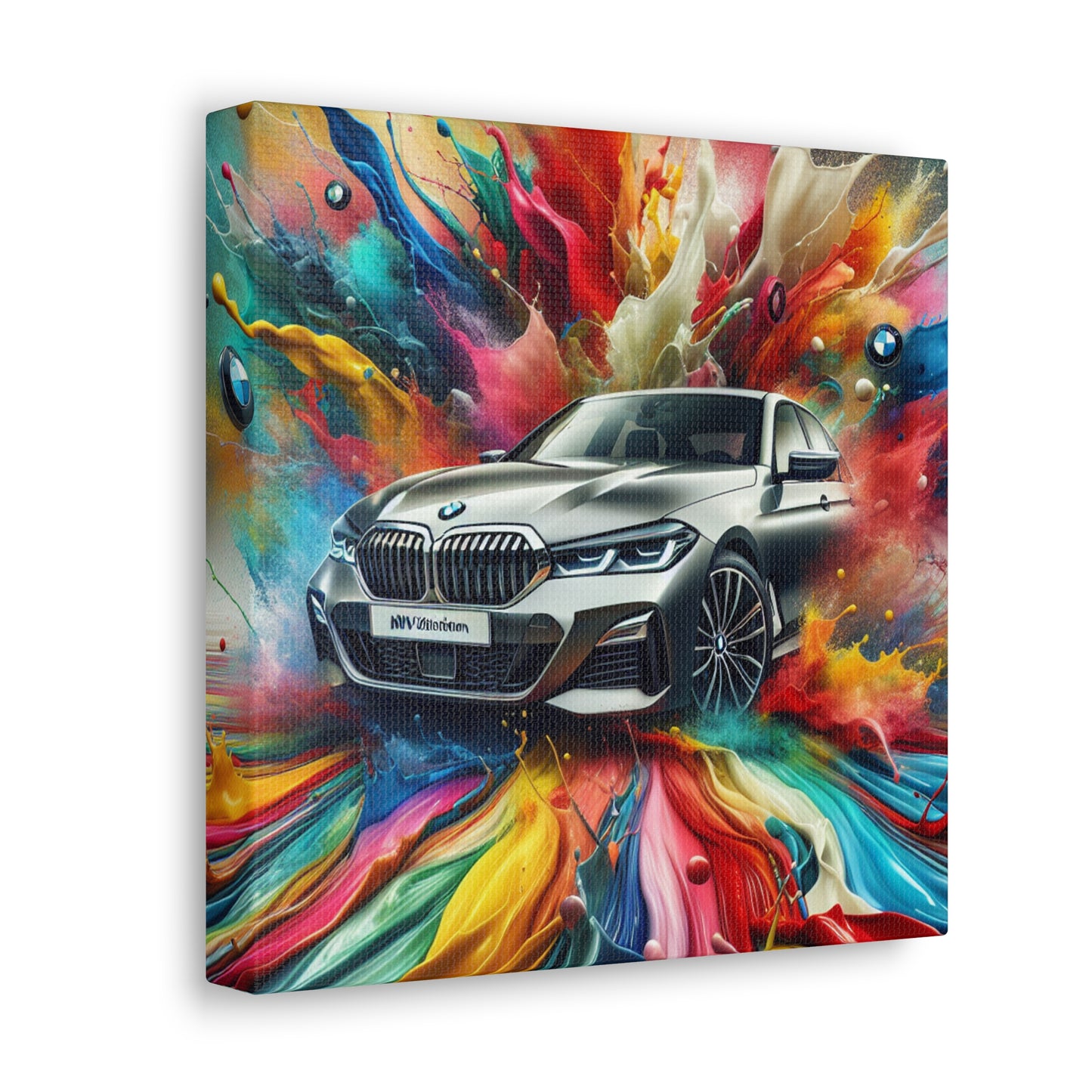 BMW Luxury Car Canvas Painting - Wall Art, Fine Print for BMW Lovers, Home Decor, Car Art, Unique Gift, Office Decoration, Collectible Art Piece