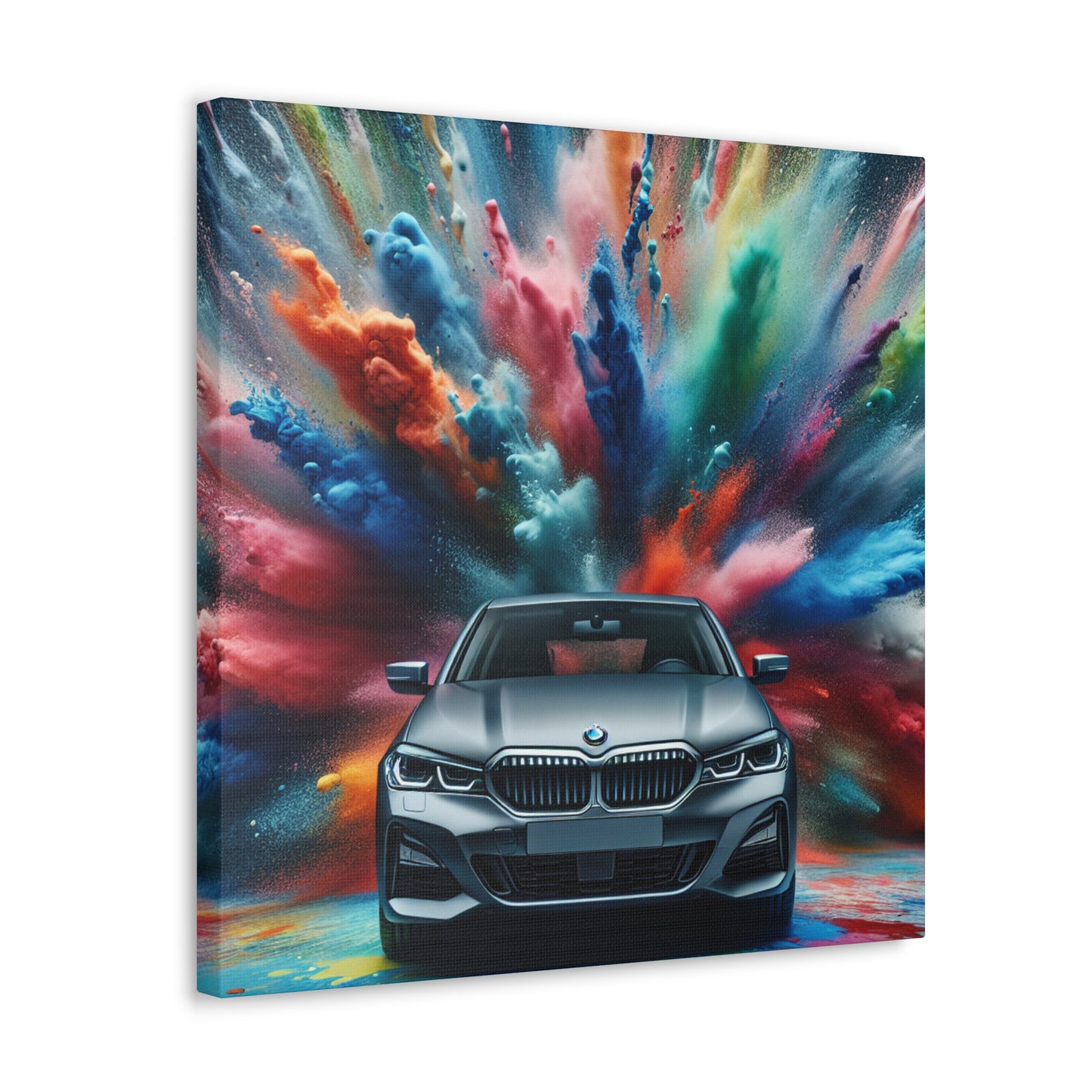 BMW Luxury Car Canva Painting, Modern Wall Art, Hand Painted Car Artwork, Perfect for Living Room and Gift for Car Enthusiasts