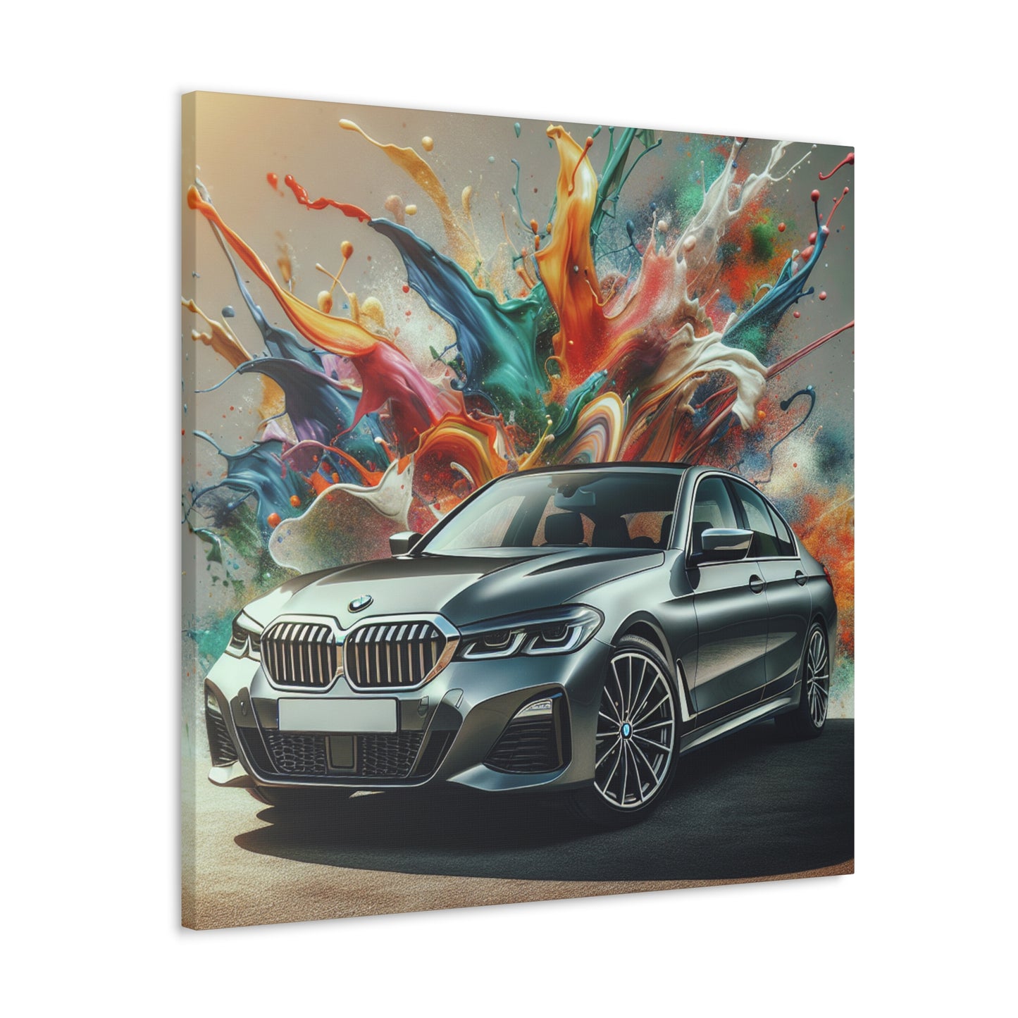 Luxury BMW Car Wall Art, High-Quality Modern Canvas Painting, Home Decor and Gift, Auto Enthusiast, Car Lover Decor, BMW Art, Original Design