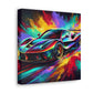 Ferrari Fine Art Canva Painting, Car Enthusiast Wall Decor, Hand-Painted Sports Car, Luxurious Home and Office Decoration, Unique Gift Idea