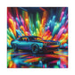 Dodge Challenger Wall Art - Premium Quality Car Canva Painting, Perfect for Home or Office Decor, Unique and Rare Auto Artistry