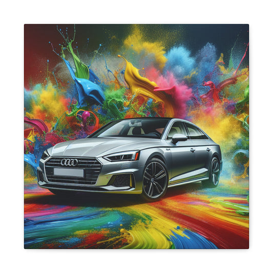 Audi A5 Car Canva Painting, Sports Car Wall Art, Luxury Vehicle Home Decor, Ideal Gift for Car Lovers, Auto Enthusiast Wall Decoration