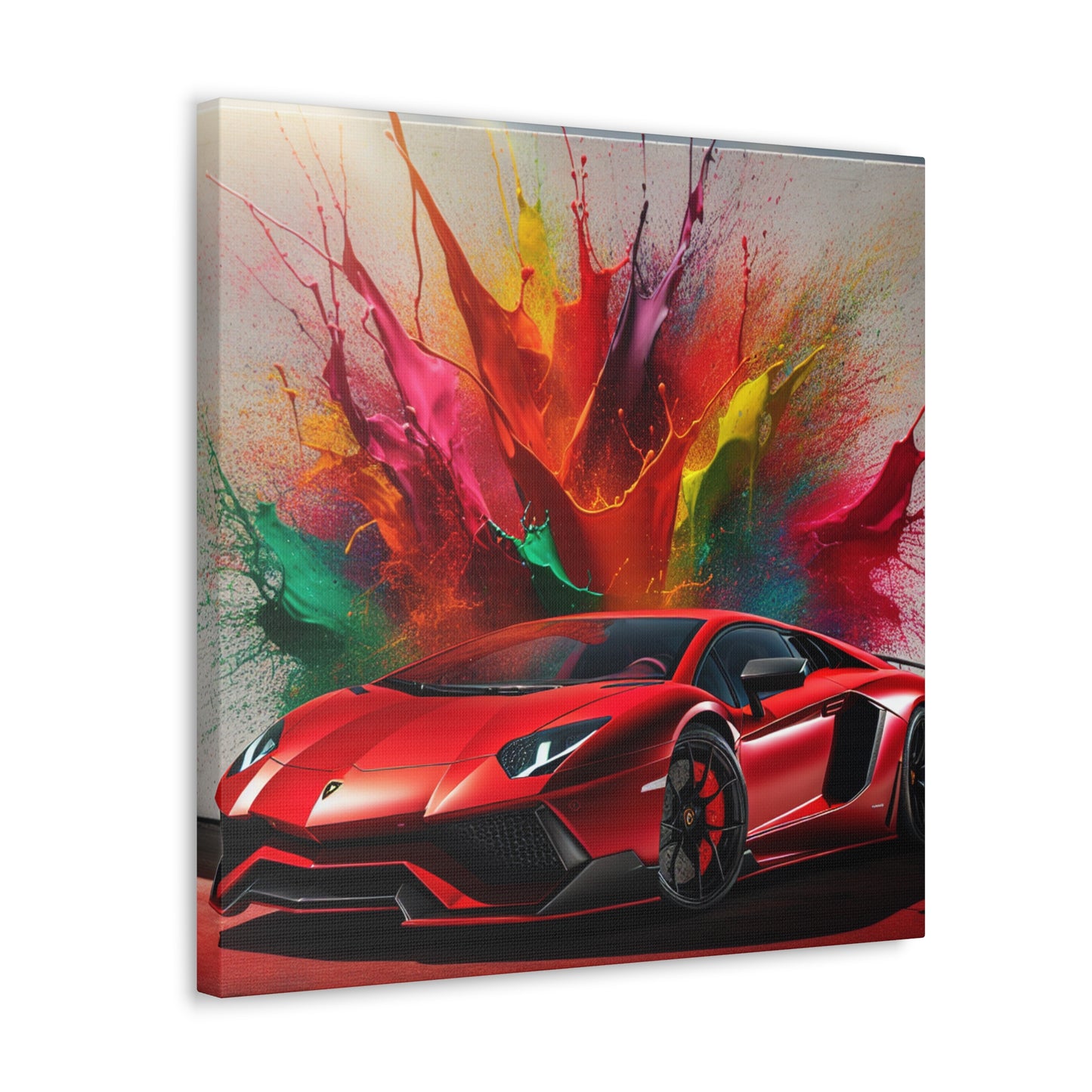 Lamborghini Aventador Wall Art - Modern Sports Car Canvas Print - Perfect for Garage Decor and Car Enthusiasts