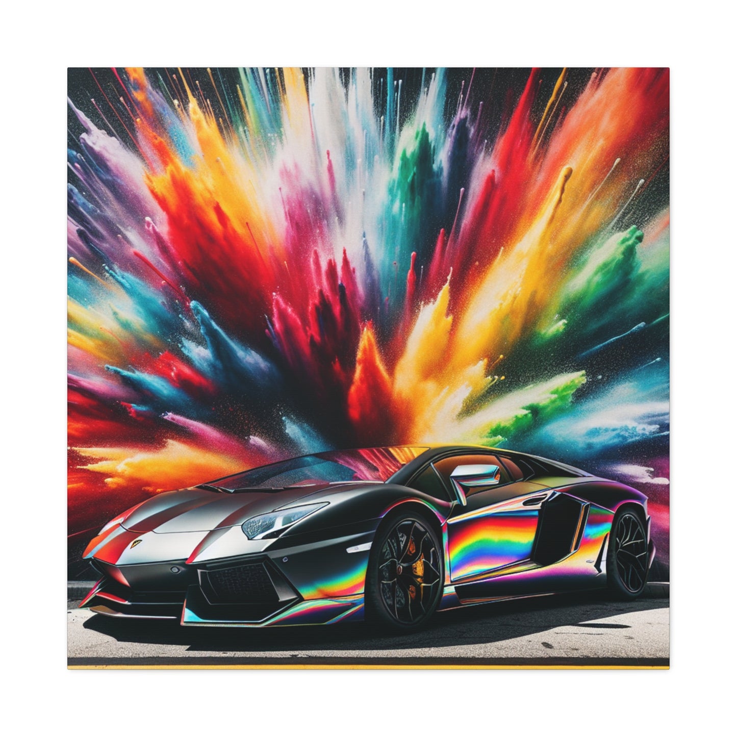 Lamborghini Aventador Canva Painting, Large Wall Art, Luxury Car Artwork, Modern Home Decor, Unique Gift for Car Lovers and Enthusiasts